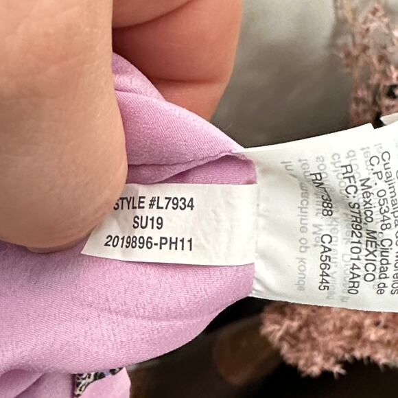 J. CREW Ratti Leopard Animal Print Wrap Dress Lavender Pink Sz 2 {3E11} - Picture 8 of 8